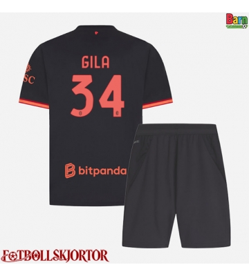 AC Milan Mario Gila #34 Tredje Kläder Barn 2026-27 Kortärmad (+ Korta byxor)